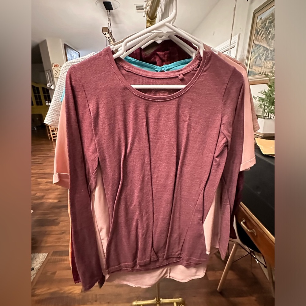 Maroon long sleeve, S